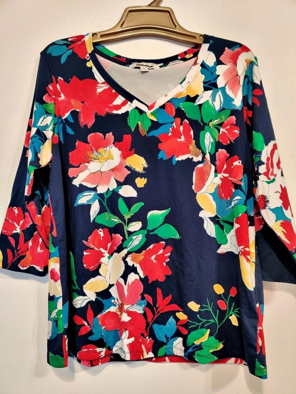 The Pioneer Woman Floral Blouse Blue Size Medium